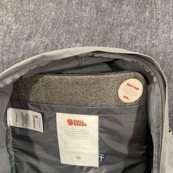 Fjallraven Kanken Backpack grey laptop school bag purse EUC - Picture 7 of 10